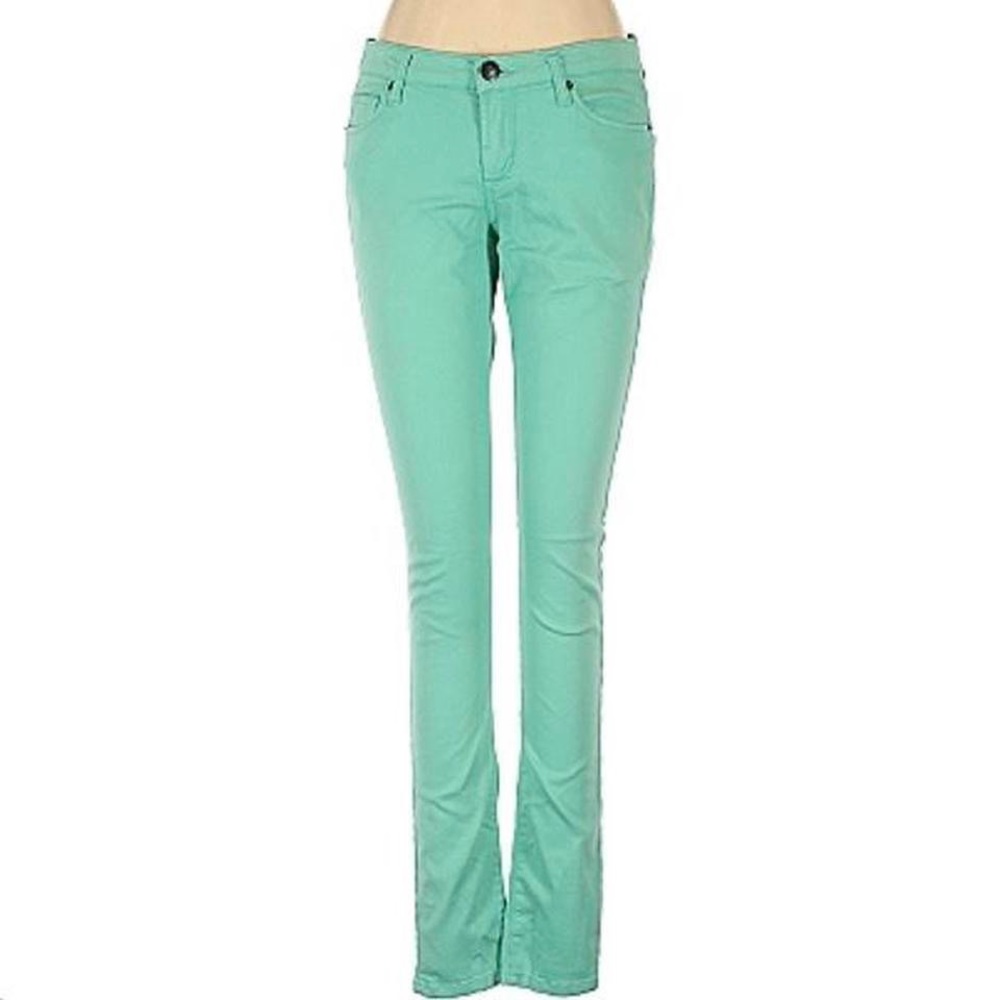 Scarlet Boulevard Low Waisted Teal Pants